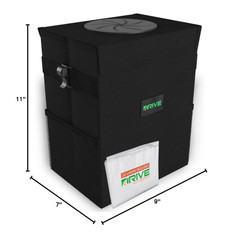 Drive Auto Car Trash Can – Collapsible, Leakproof Garbage Bin with 20 Trash B…