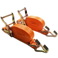 1.5″ x16′ Ratchet Straps Tie Down 6000LBS Break Strength Double J Hook – 2PCS
