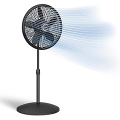 Adjustable Height Oscillating Floor Fan Three Speed Cooling Portable Stand Fan