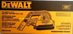 Dewalt DCV517B 20V Cordless Battery Vacuum 20 volt W/ Filter 20 Volt