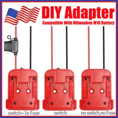 10X DIY Adapter Power Wheel Compatible With Milwaukee M18 Battery 18V Dock Power