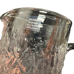 Crate & Barrel Krosno “Melting Ice” Glass Pitcher Norda Made In Poland