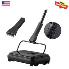Compact Manual Carpet Sweeper for Pets – 180-Degree Rotation & Easy Cleaning