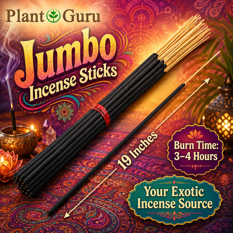 FRANKINCENSE AND MYRRH Incense Sticks 19" Jumbo Extra Large Bulk Handmade gallery