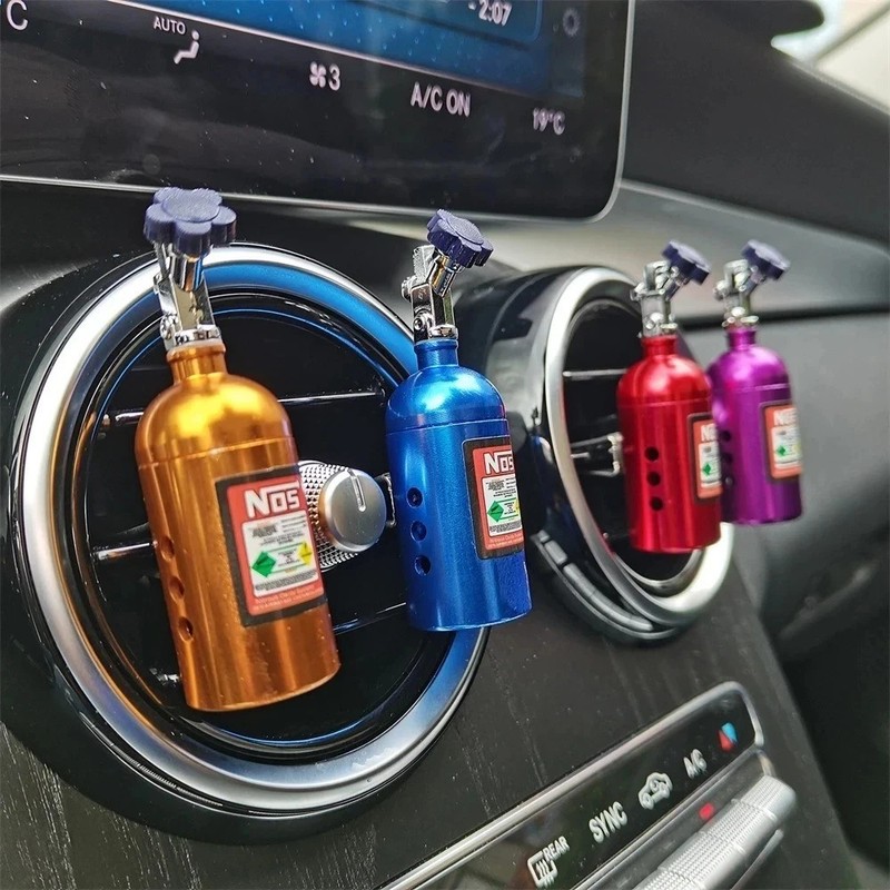 Car Air Freshener NOS Bottle Air Vent Aromatherapy Vent Clip Auto Fragrance USA gallery