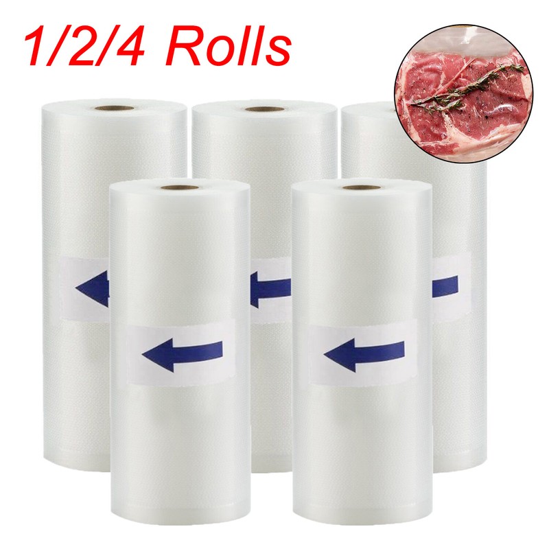 8″x50′ 11″x50′ 8″x20′ Vacuum Sealer Bags Rolls Food Saver Embossed Bag 4 Mil