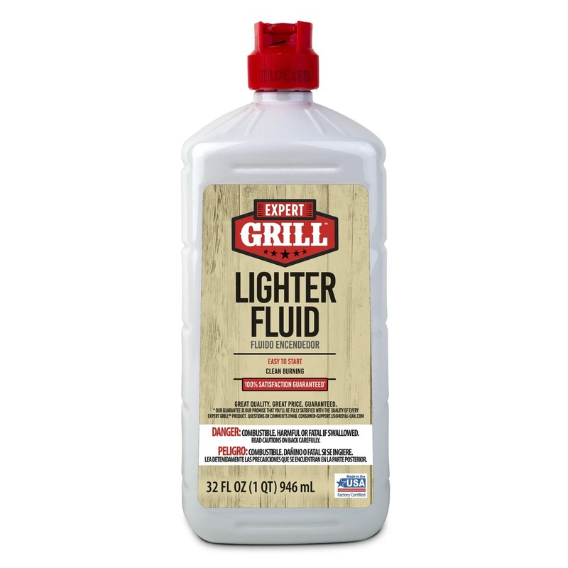 Expert Grill Charcoal Lighter Fluid, Odorless Lighter Fuel- 32 Oz Free&Fast
