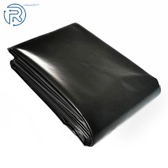 Black 10 x 13 ft 20 Mil HDPE Fish Pond Liner Pond Liners Waterproof Fish Liner