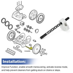 Pool Cleaner Steering Bracket Roller PVXH011SA Fits Hayward AquaNaut 200 400 450
