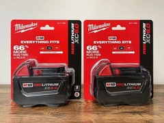 2 PCS 18V Milwaukee 48-11-1860 6.0 AH Batteries M18 XC18 48-11-1860 New In Pack