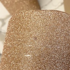 Luminara Rose Gold Glitter Flame Effect Flameless Battery Candle Pair 7.5” 5.5”