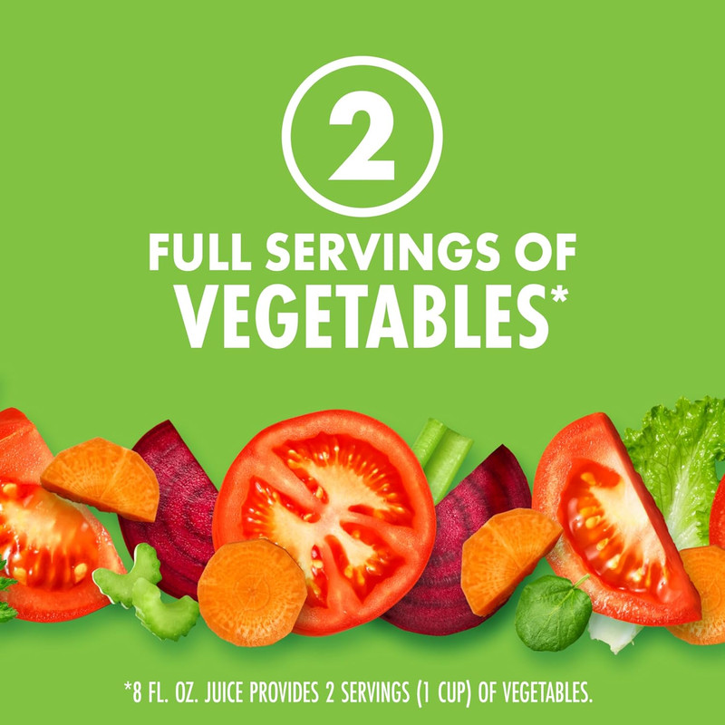 V8 Low Sodium Spicy Hot Vegetable Juice 46 oz Bottles – 6 Pack gallery