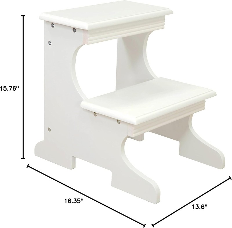 Bedside Stairs For High Beds Adults Two Step Stool Foot Steps Bed Ladder Wood