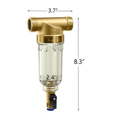 SimPure 10 Inch Whole House Water Filter Housing 10″ x2.5″ Cartridge Filtration