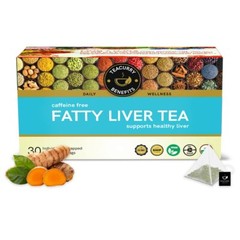 TEACURRY Fatty Liver Tea (1 Month Pack | 30 Tea Bags) – Helps With Fatty Liver