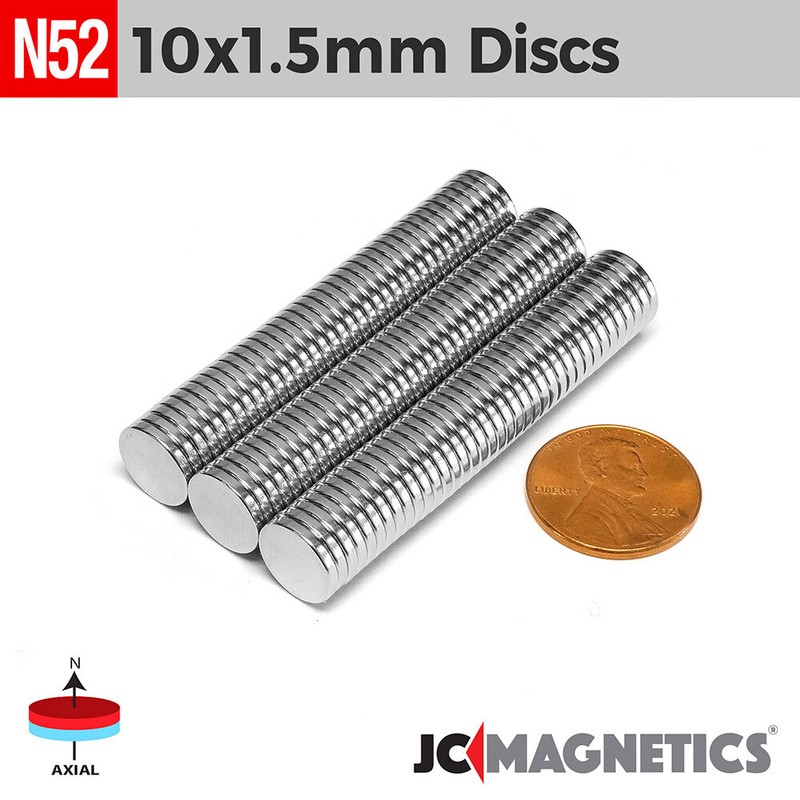 10mm x 1.5mm N52 Super Strong Round Disc Rare Earth Neodymium Magnets 10×1.5mm