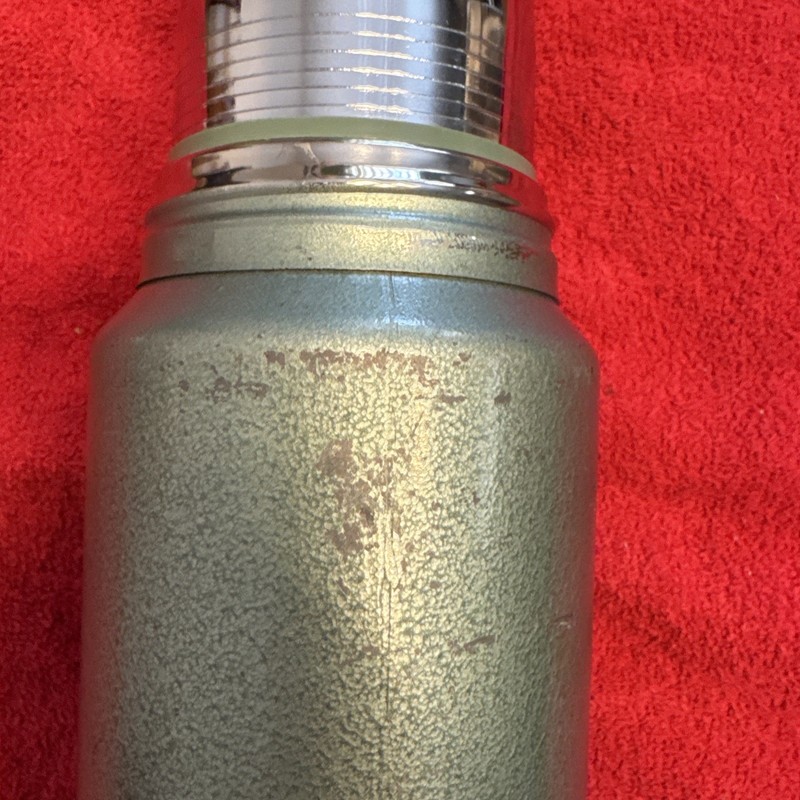 Vintage Stanley Aladdin 1 Qt Insulated Vacuum Handle Twist Lid Green A-944DH gallery