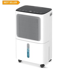 Whisper-Quiet 34 Pint Dehumidifier for Home and Basement, 2500 Sq.Ft Coverage