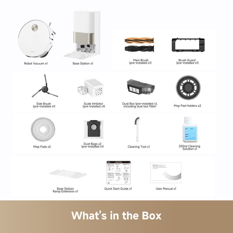 DREAME X50 Ultra White Robot Vacuum Mop 20,000Pa Suction｜Certified Refurbished gallery