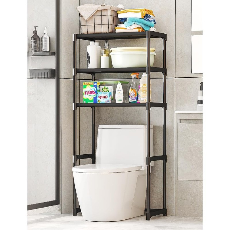 Over The Toilet Storage Rack Cabinet Organizer Shelf Bathroom Space Saver 3 Tier