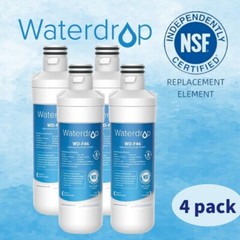 Waterdrop Refrigerator Water Filter, Replacement for LG® LT1000P®, Pack of 4
