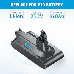 6000mAh 25.2V V10 Battery Replacement for Dyson V10 SV12 Battery (NOT FIT SV10)