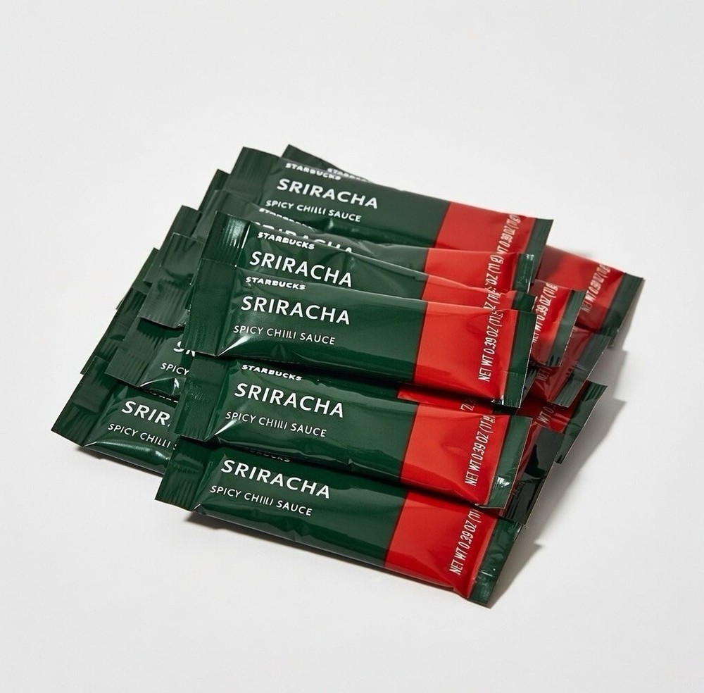 20 Starbucks Sriracha Hot Chili Sauce Single Packets 0.39 OZ EXP 12/26+