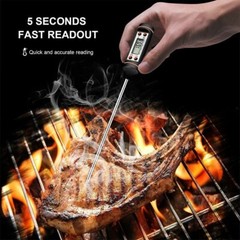 Instant Read Digital Meat Thermometer BBQ Grill Smoker For Kitchen Food Cooking