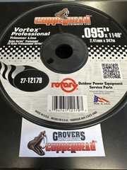 ROTARY 12179 VORTEX TWISTED TRIMMER LINE .095 5 lb SPOOL. MADE IN THE USA!