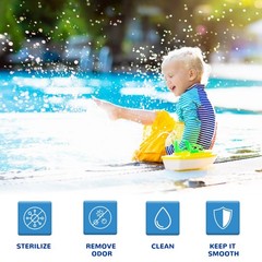 Pool Cleaning Tablets For Crystal Clear Water,Clears Cloudy Or Hazy Pool Water
