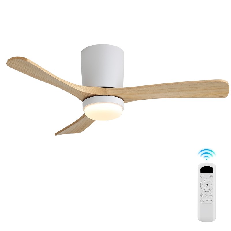 42» Wood Ceiling Fan Light Kit Noiseless Reversible fr Farmhouse Indoor Outdoor