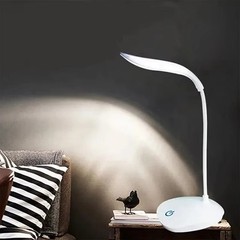 USB LED Desk Light Dimmable Bedside Reading Lamp Rechargeable Touch Control ===#