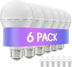 10Pack Emergency-Rechargeable-Light-Bulb, 1200mAh LED Light for Home,Camping