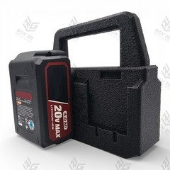 4-Slot Battery Caddy Holder Organizer Compatible with Hyper Tough HT 20V