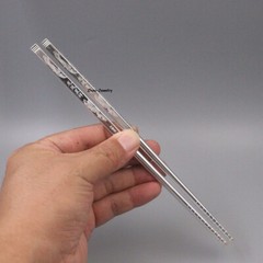 Solid S999 Fine Silver 999 Dragon Phoenix Chopsticks Dinnerware 47-48g 8.26in L
