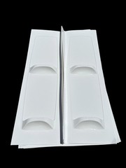 Delta 32 in. x 60 in. x 57 in. Five Piece Easy Up Adhesive Tub Wall Set in White