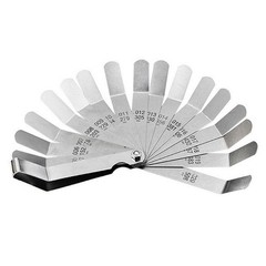1 Set 16 Blades-Feeler Gauge 0.127to 0.508mm Stainless Steel Gap Metric Filler