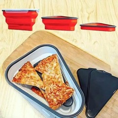 Ultimate Pizza Pack Storage Container Reusable Foldable Portable Microwavable!