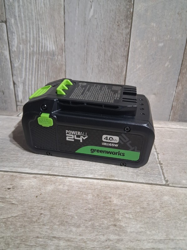 New Open Box Greenworks 24V POWERALL 4.0Ah Lithium-Ion USB C Power Tool Battery gallery