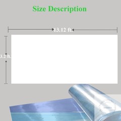 Clear Polycarbonate Roofing Sheet, Plastic UV Resistant Greenhouse Shed Canopy,