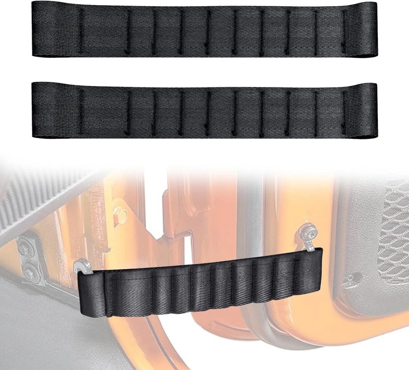 Door Limiting Straps 2PCS Heavy Duty for Jeep Wrangler 1996-2024 1000LB Tensile