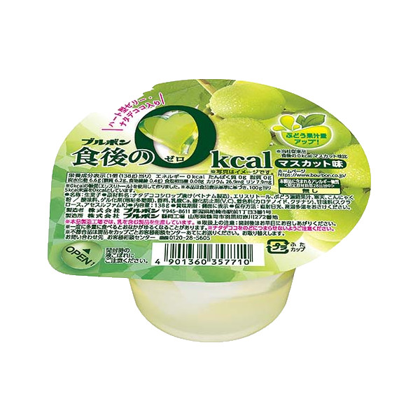 Japan Jelly Bourbon After Meal 0kcal Jelly Muscat Flavor 138g × 12 cups