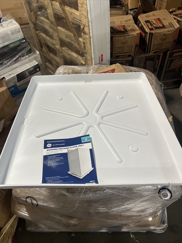 GE PM7X1 Washing Machine Floor Tray – White