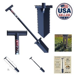 36 Inch Digging Shovel Metal Detecting T Handle 3.4 lbs Lightweight Garden Tool