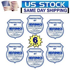 HOME SECURITY BRINKS ADT MONITORING SYSTEM ALARM WINDOW WARNING DECALS STICKERS