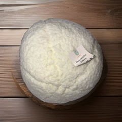 Cloud Island White Round Plush Decorative Pillow 100% Polyester