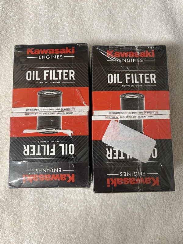 4 Genuine Kawasaki 49065-0721 (0736) Oil Filters John Deere AM119567 107-7817