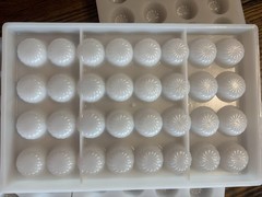 Cacao Barry Polycarbonate Chocolate Moulds, Professional, Striped Round 1-5 Ct