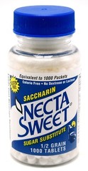 2 1000-Tablet Bottles 1/2 Grain Necta Sweet Saccharin Tablets NectaSweet