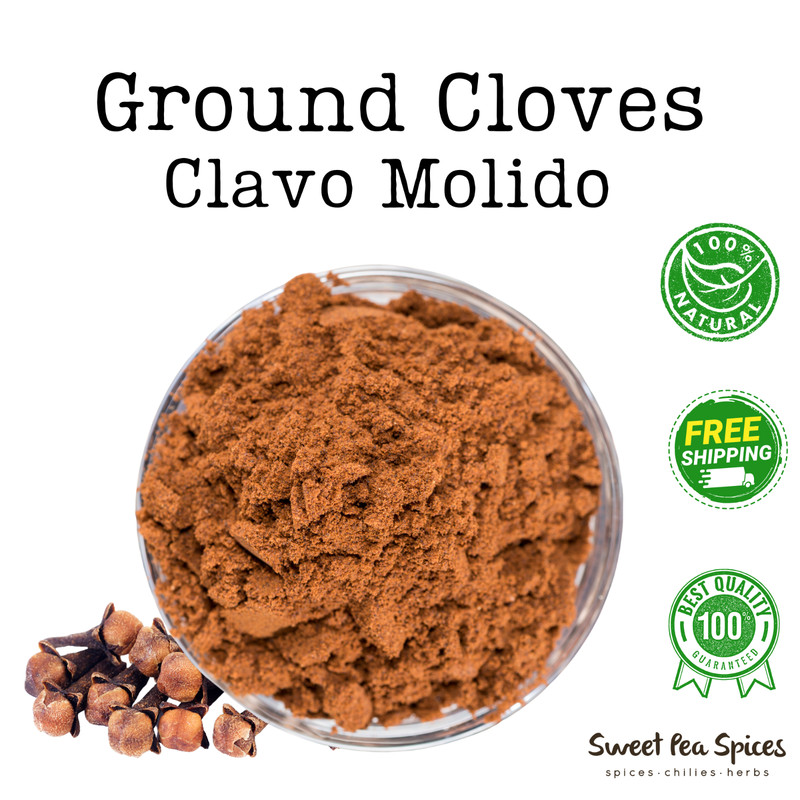 Organic Ground Cloves – All Sizes – Clavo Molido -Todos los tamaños – Non-GMO